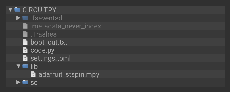 CIRCUITPY drive