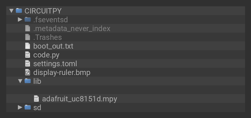 CIRCUITPY drive