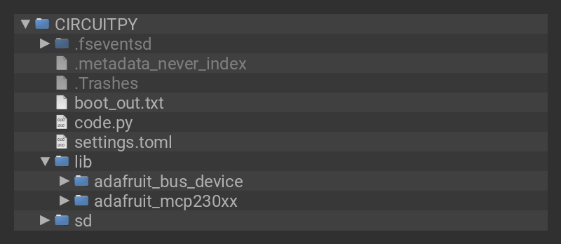 CIRCUITPY drive