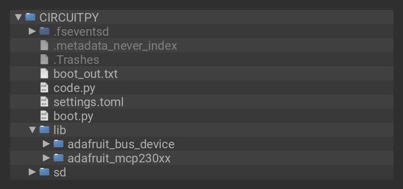 CIRCUITPY drive