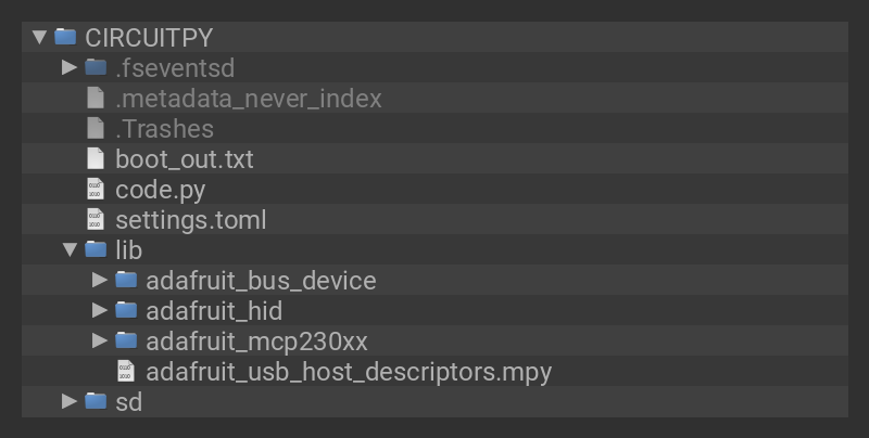 CIRCUITPY drive