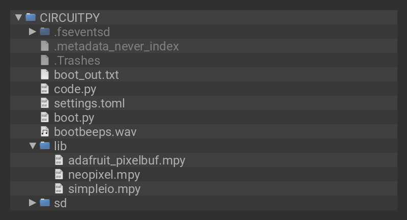 CIRCUITPY drive