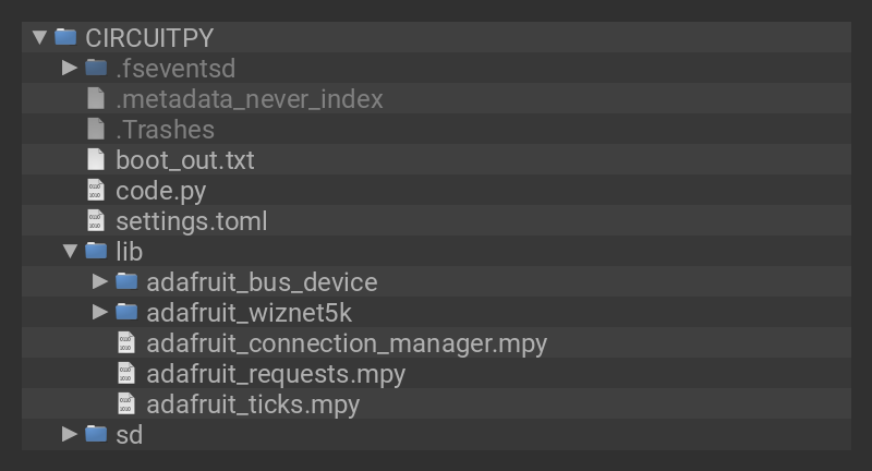 CIRCUITPY drive