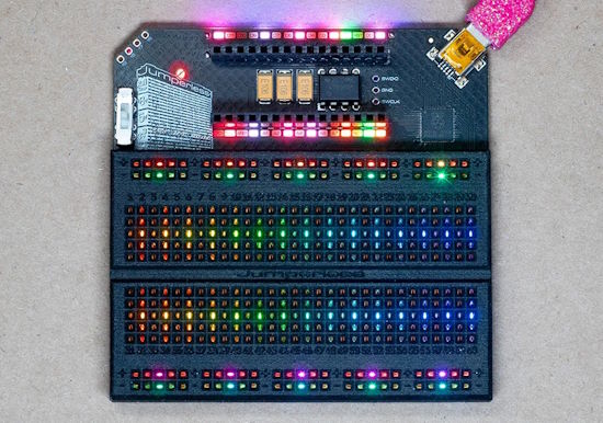 Jumperless - a jumperless (solderless) breadboard