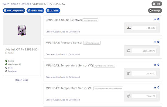 Adafruit.io WipperSnapper Adds No-Code Support for the MPL115A2 Barometric Pressure/Temperature Sensor