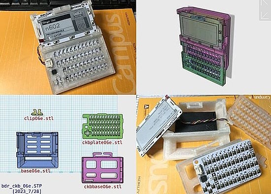 PIMORONI Badger 2040 W + mini Keyboard case