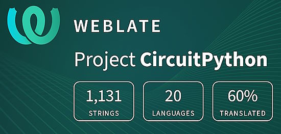 CircuitPython translation statistics on weblate