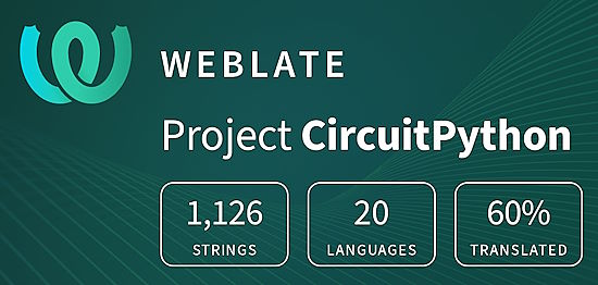 CircuitPython translation statistics on weblate