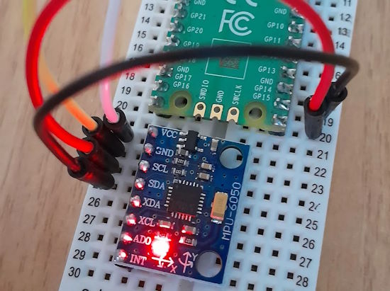 Using an MPU-6050 with a Raspberry Pi Pico