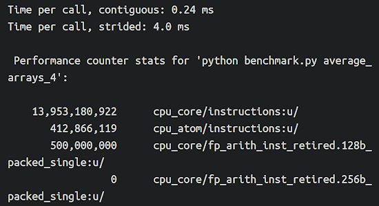 Speeding up Cython with SIMD