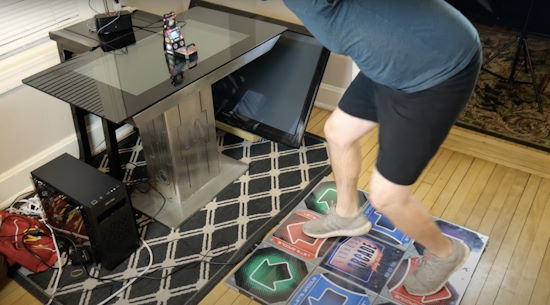 World’s smallest Dance Dance Revolution arcade machine