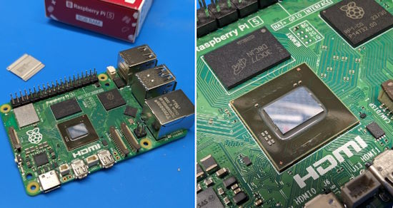 The first delidded Raspberry Pi 5 CPU