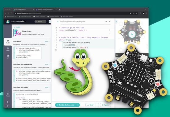 Calliope mini Python Editor
