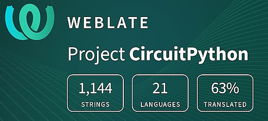 CircuitPython translation statistics on weblate