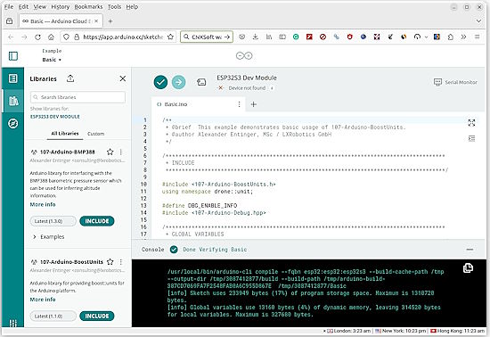 Arduino Cloud Editor