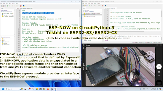 ESP-NOW on CircuitPython 9.0.3