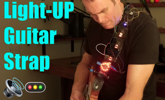 Light-Up Cyberpunk Guitar Strap