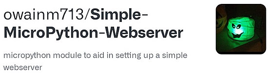 Simple-MicroPython-Webserver