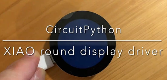 CircuitPython driver for XIAO round display