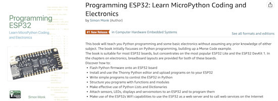 New Book on ESP32 and MicroPython