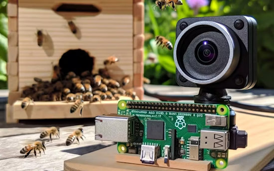 Real-time bee counting at the hive entrance