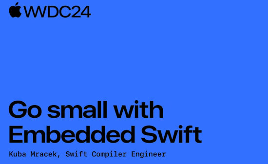 Go small with Embedded Swift