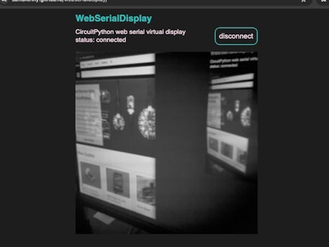 Virtual Display Over Web Serial