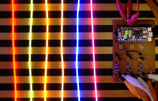 Constant Current Circuit for Flexible Filament LEDs Using Cytron Maker Nano RP2040 With PWM Brightness Control