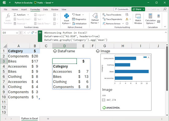 Python Editor in Excel