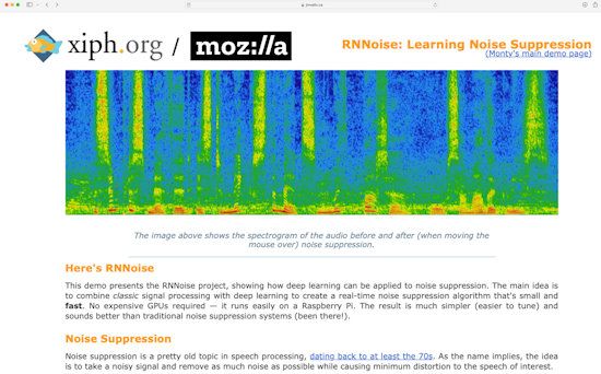 Real-time ML Audio Noise Suppression