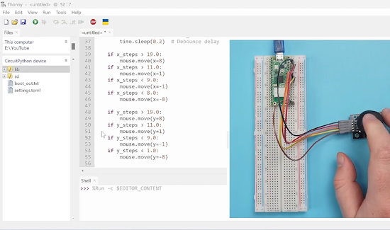 Raspberry Pi Pico - PS2 Joystick Mouse