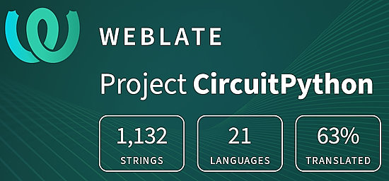 CircuitPython translation statistics on weblate