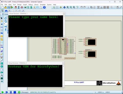 Proteus VSM for MicroPython