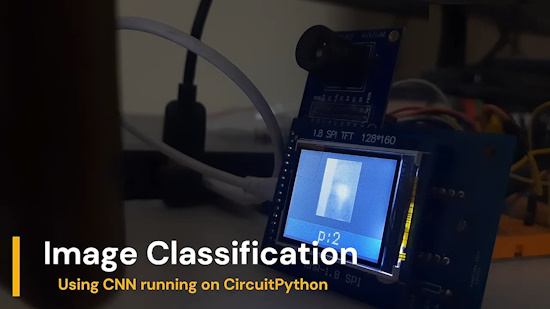 Handwritten Digit Classification using CNN and CircuitPython