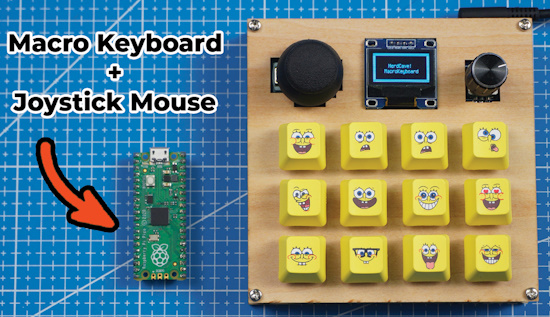 DIY Macro Keyboard With Joystick Mouse