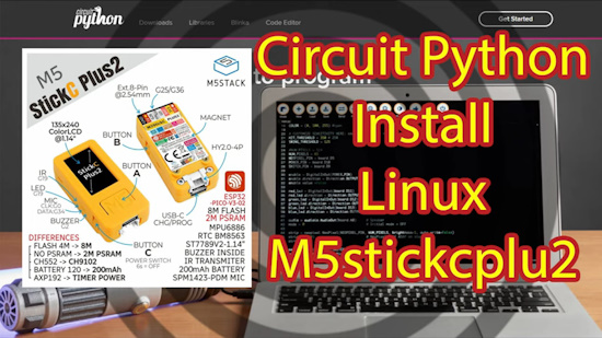 How to Install CircuitPython with Custom Firmware on M5StickC Plus2 Using Linux, Thonny, and esptool