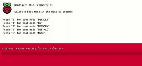 Raspberry Pi boot menu