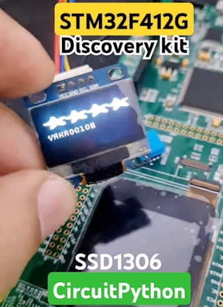 STM32F412G-Discovery: CircuitPython+SSD1306 OLED