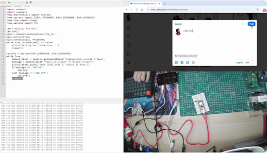 Controlling a Raspberry Pi Pico W With BlueSky and MicroPython