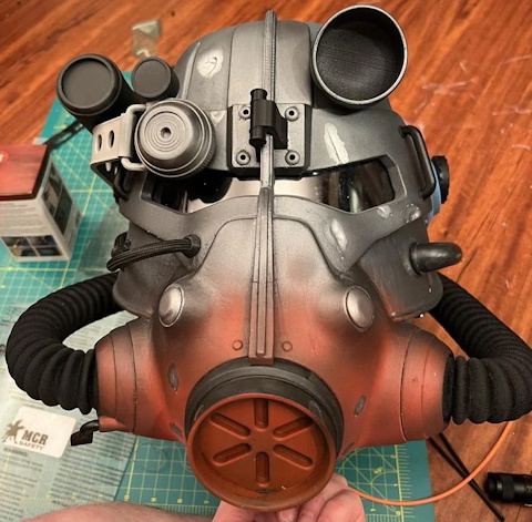 Pi Pico Powered T-45 Power Armor Helmet