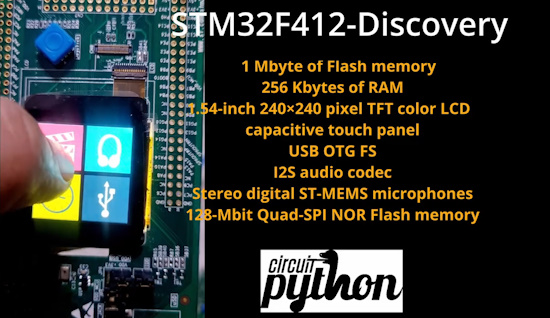 Introduction to STM32F412 Discovery Kit Getting Started with circuitpython