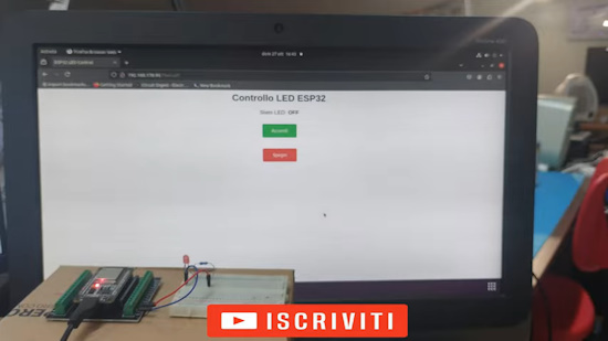 ESP32 Web Server – Controllo LED con Thonny e MicroPython