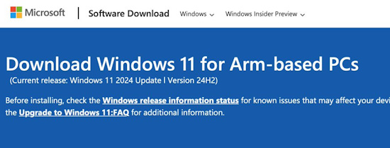 Windows 11 for Arm Computers