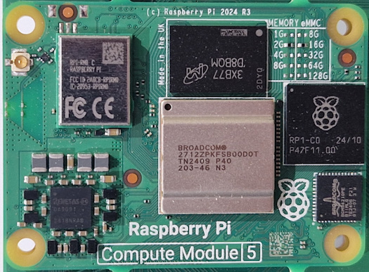 Raspberry Pi Compute Module 5 Spotted