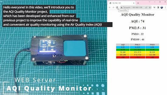 AQI monitor pm2.5 v 2.0 (PICO W) Webserver & CIRCUITPYTHON