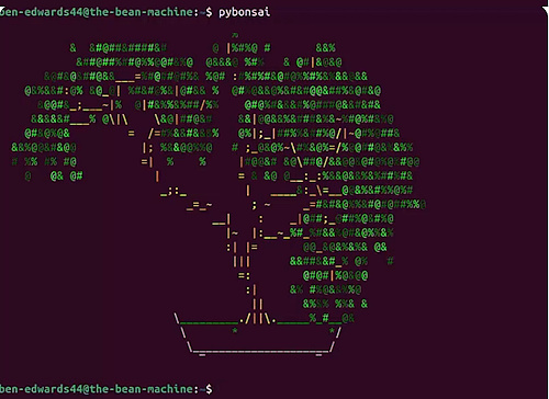 PyBonsai: Generate procedural ASCII art trees in the terminal