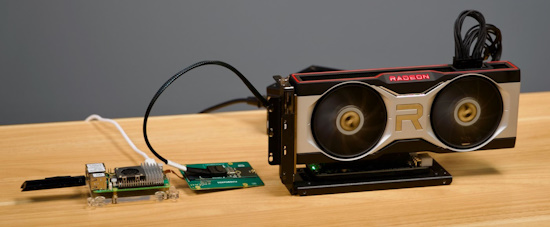 LLMs accelerated with eGPU on a Raspberry Pi 5