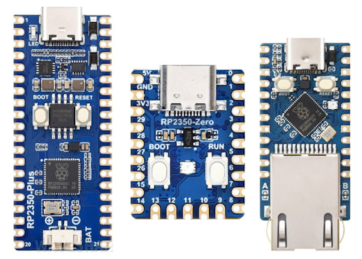 Waveshare launches three RP2350 USB-C development boards