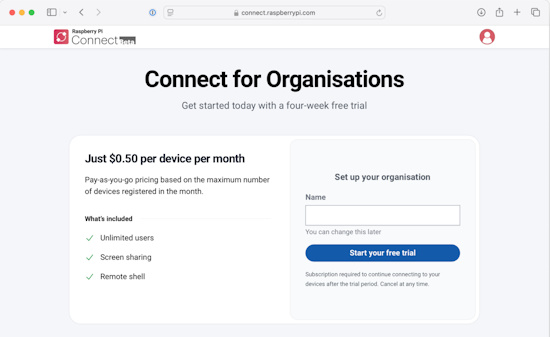 Raspberry Pi Connect for Organisations