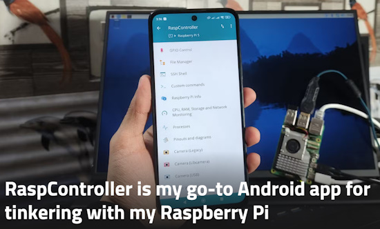 RaspController is my go-to Android app for tinkering with my Raspberry Pi